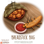 Daily Paint 1621. Breadstick Bug