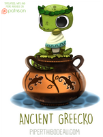 Daily Paint 1629. Ancient Greecko