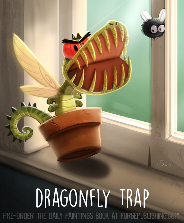 Daily Paint 1639. Dragonfly Trap