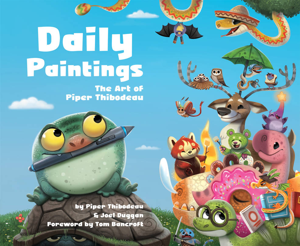 Daily Paintings Volume 1. Cover by Cryptid-Creations