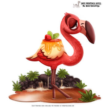 Daily Painting 1643# - Flanmingo