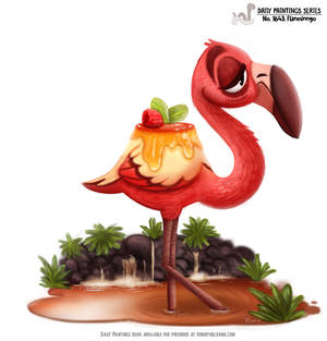 Daily Painting 1643# - Flanmingo