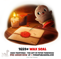 Daily Painting 1659# - Wax Seal
