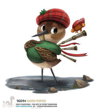 Daily Painting 1664# - Sand Piper