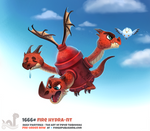 Daily Painting 1666# - Fire Hydra-nt