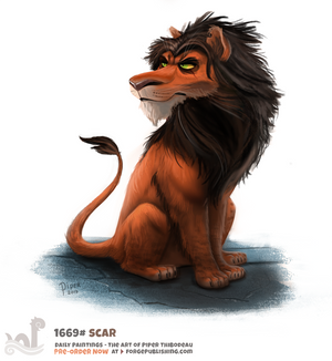Daily Painting 1669# - Scar