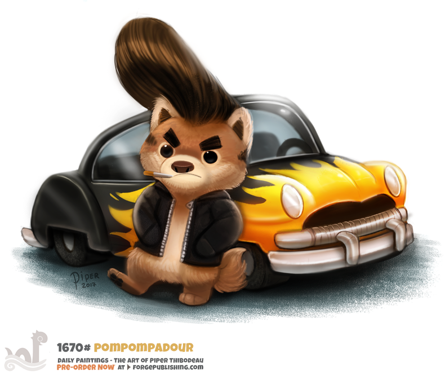 Daily Painting 1670# Pompompadour