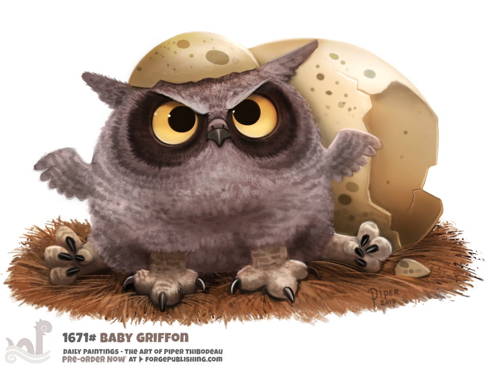 Daily Painting 1671# Baby Griffon