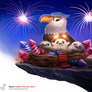Daily Painting 1687# Happy 4th of July!