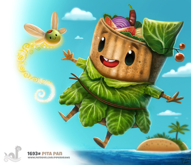 Daily Painting 1693# Pita Pan