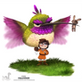 Daily Painting 1696# Falconer