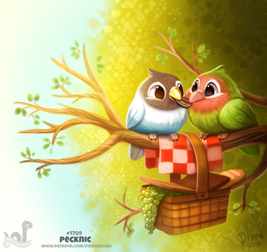 Daily Painting 1709# Pecknic