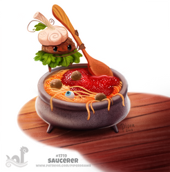 Daily Painting 1719# Saucerer