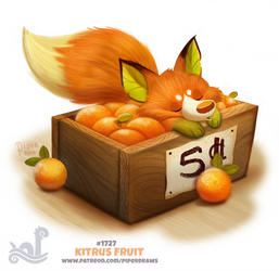Daily Painting 1727# Kitrus Fruit by Cryptid-Creations