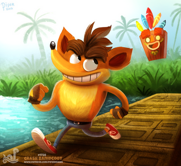 Daily Painting 1728# Crash Bandicoot