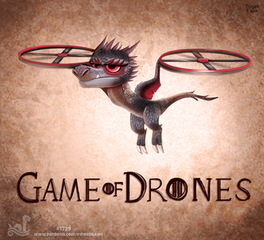 Daily Painting 1729# Game of Drones