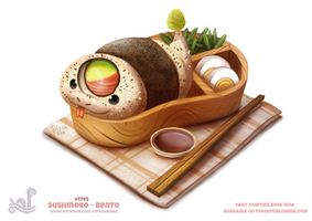 Daily Painting 1745# Sushinoko - Bento