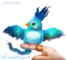 Daily Paint 1750#  Celestatiels - Starry Night