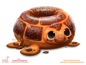 Daily Paint 1755# Turtle Donut