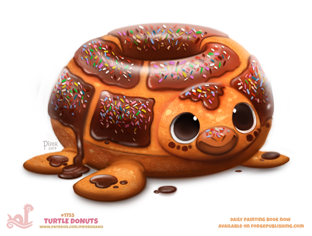 Daily Paint 1755# Turtle Donut by Cryptid-Creations