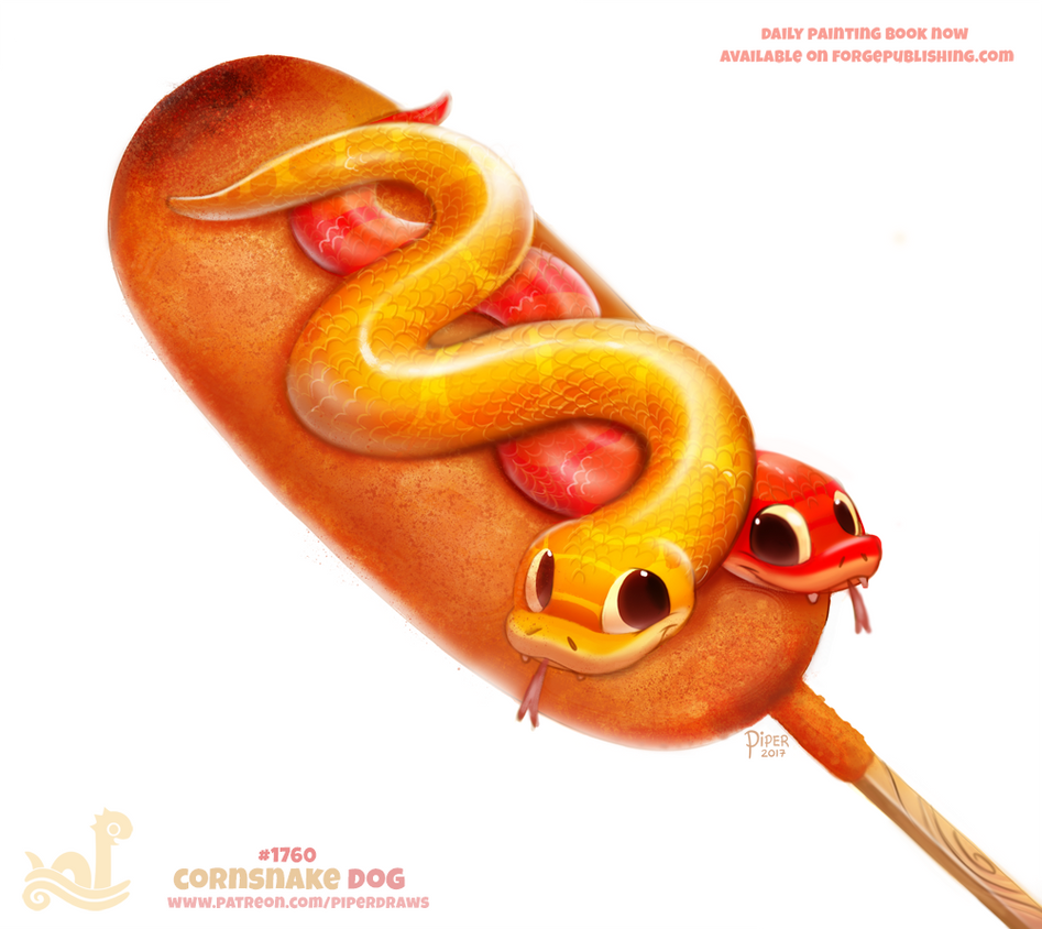 Daily Paint 1760# Cornsnake Dog