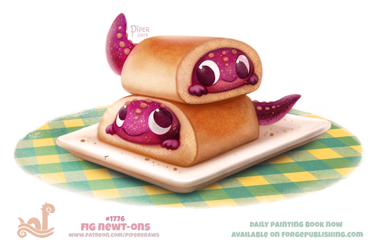 Daily Paint 1776# Fig Newt-ons