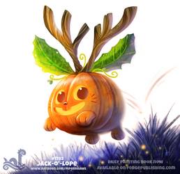 Daily Paint 1782# Jack-O'-Lope