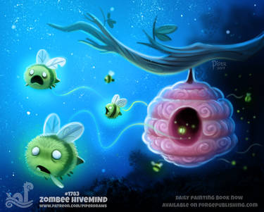 Daily Paint 1783# Zombee Hivemind