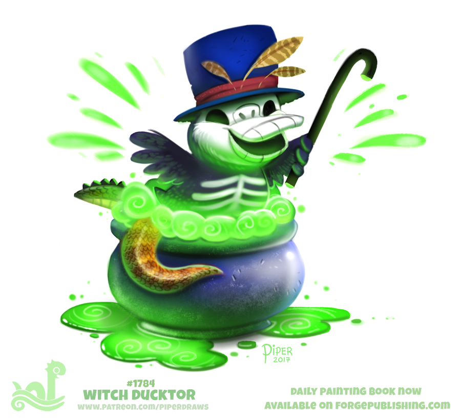 Daily Paint 1784# Witch Ducktor