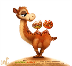 Daily Paint 1785# Camelmel Apples