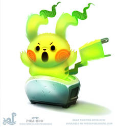 Daily Paint 1787# Pika-boo!