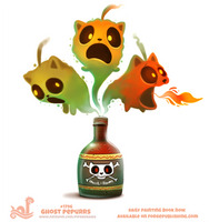 Daily Paint 1796# Ghost Pepurrs