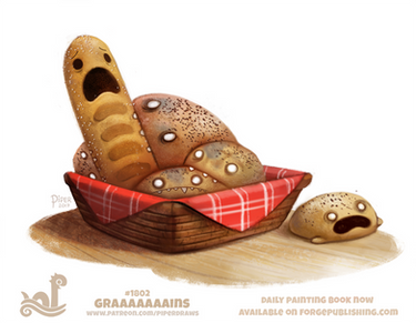 Daily Paint 1802# Graaaains