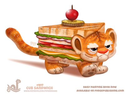 Daily Paint 1817# Cub Sandwich