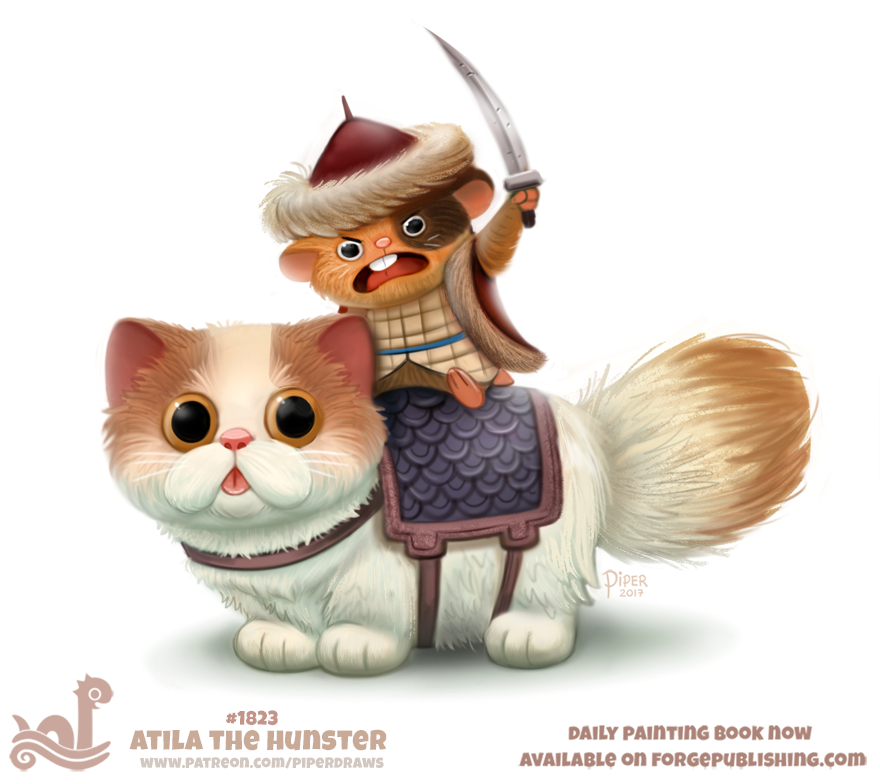 Daily Paint 1823# Atila the Hunster