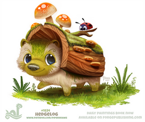 Daily Paint 1834# Hedgelog