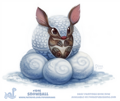 Daily Paint 1846# Snowball