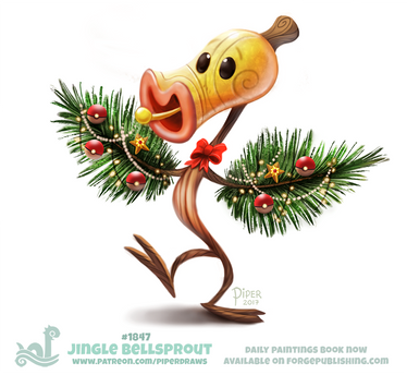 Daily Paint 1847# Jingle Bellsprout