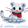 Daily Paint 1855# Snow Leopard