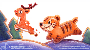 Daily Paint 1858# Saber Sweet-Tooth