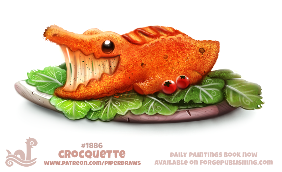 Daily Paint 1886# Crocquette by Cryptid-Creations on DeviantArt