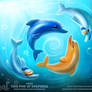Daily Paint 1887# Tide Pod of Dolphins