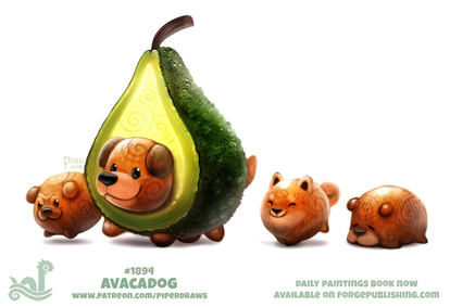 Daily Paint 1894# Avacadog