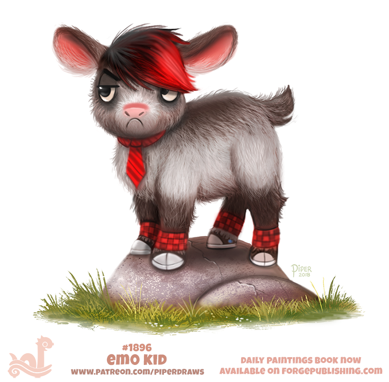 Daily Paint 1896# Emo Kid