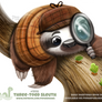 Daily Paint 1910# Three-Toed Sleuth