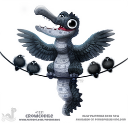 Daily Paint 1921# Crowcodile