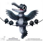 Daily Paint 1921# Crowcodile