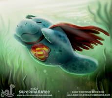 Daily Paint 1927# Supermanatee