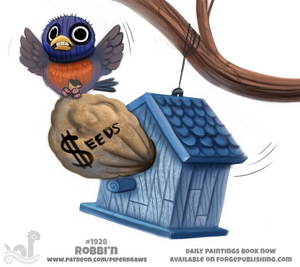 Daily Paint 1928# Robbi'n