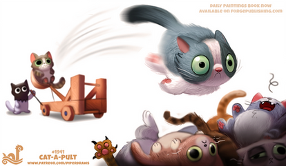 Daily Paint 1941# Cat-a-pult